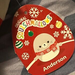 Squishmallows Anderson with Red Scarf